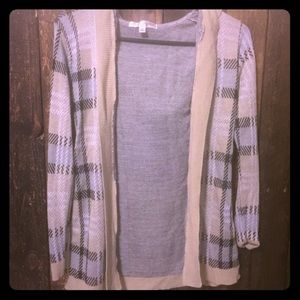 Hooded Open Cardigan Sweater